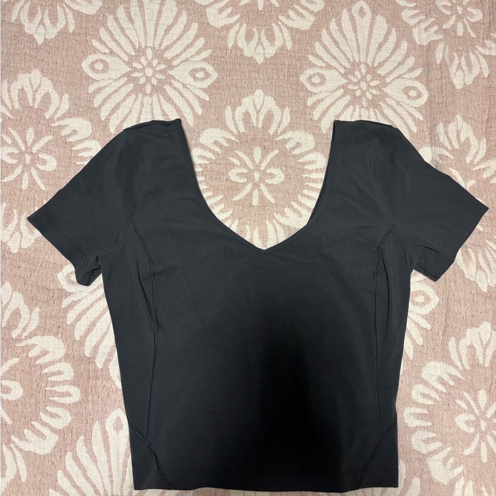 Lululemon Athletica Black Crop Top